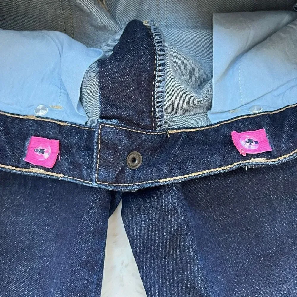 Mini Boden Slim Fit Jeans Dark Wash Denim Adjustable Waist Kids / Girls 14Y